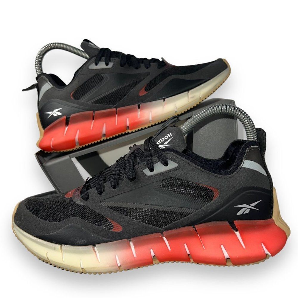 Reebok Zig Kinetica Horizon Running Shoes Black/Maroon‎ FW6266 Women's 7